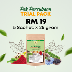 Kopi Moringa + Astaxanthin - Trial Pek